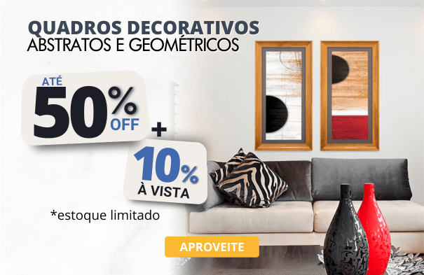 Quadros abstratos em promoção Decore Pronto