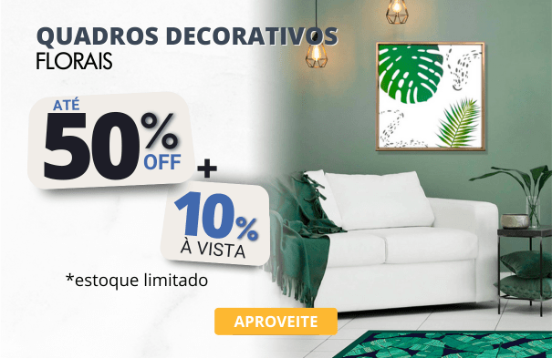 Quadros de flores com Desconto Especial Decore Pronto