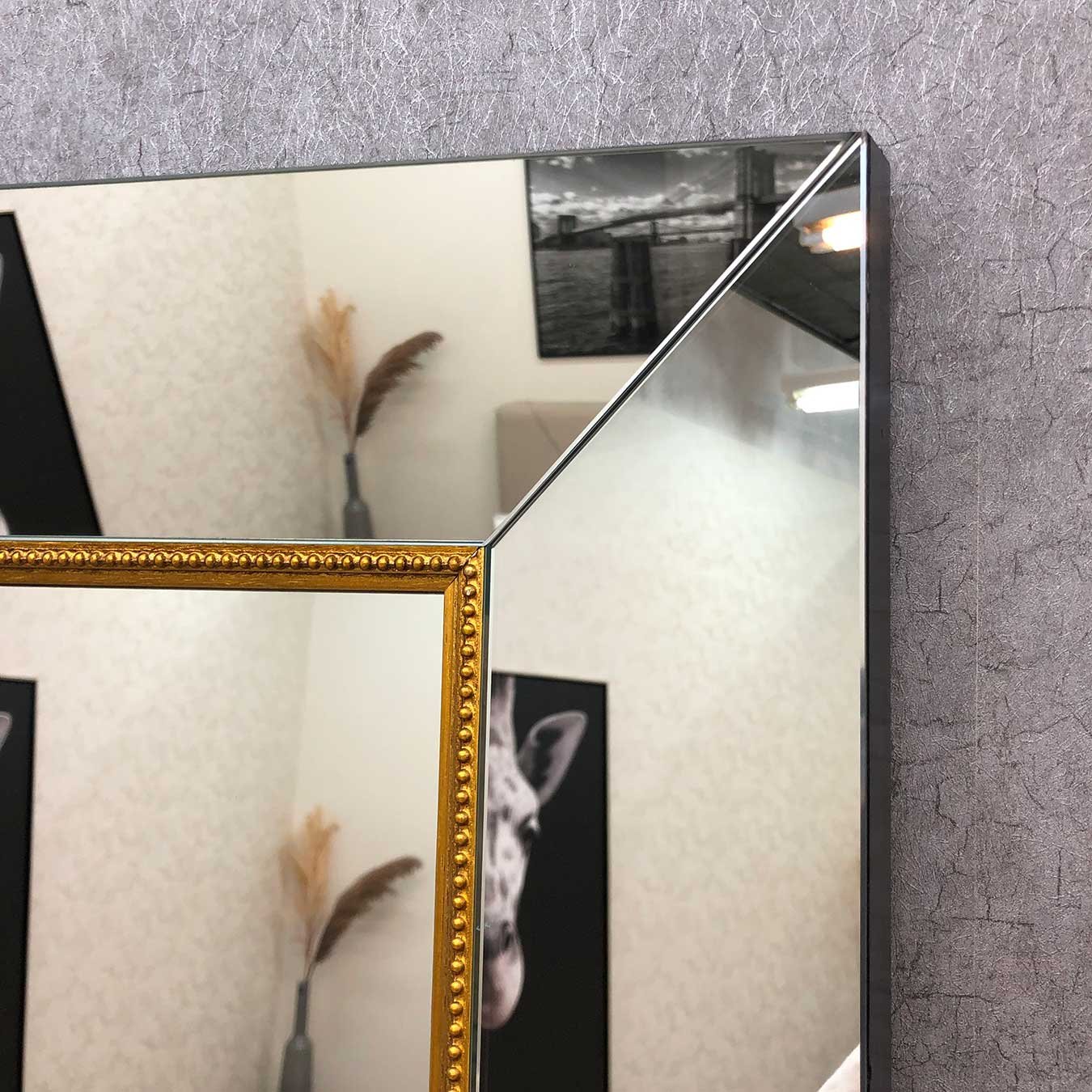 Espelho de Chão Fascinare: Elegância com Moldura Espelhada Chanfrada Bisotê