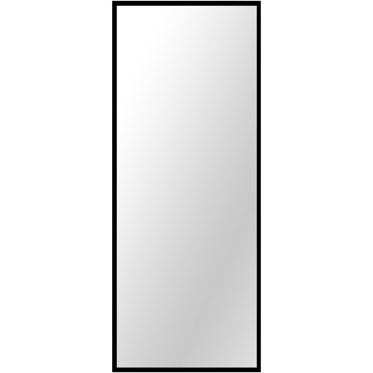 Espelho Moderno Decorativo com Moldura Preta sem Bisotê - Escolha o Tamanho