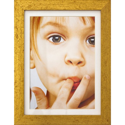 Porta Retrato para 1 Foto 15x21cm Moldura Dourada