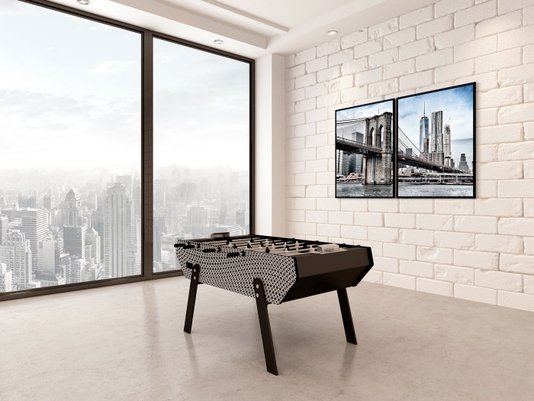 Quadros Paisagem Urbana Brooklyn Kit com 2 Quadros 60x80 cm