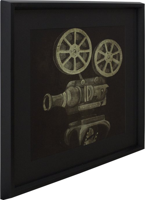 Quadro Decorativo Retrô Cinema Projetor Antigo 40x40cm