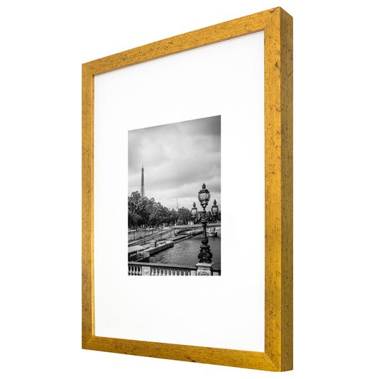 Quadro Decor com Moldura Dourada Torre Eiffel, Paris 30x40cm