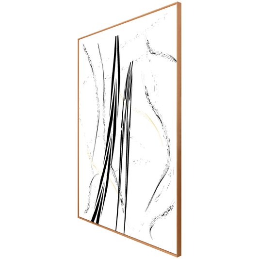 Tela Decorativa com Moldura Arte Moderna Abstrata 130x180cm
