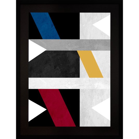 Quadro Abstrato Decor Formas Geométricas - Escolha o Tamanho