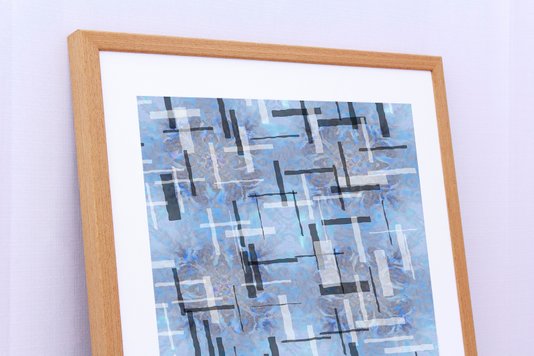Quadro Decorativo com Impressão Personalizada Abstrata Colorida 50x90cm