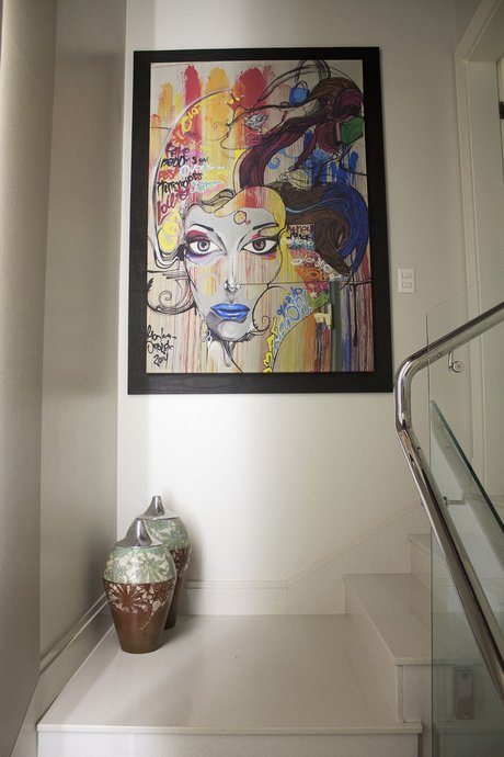 Quadro grande, arte moderna grafite.
