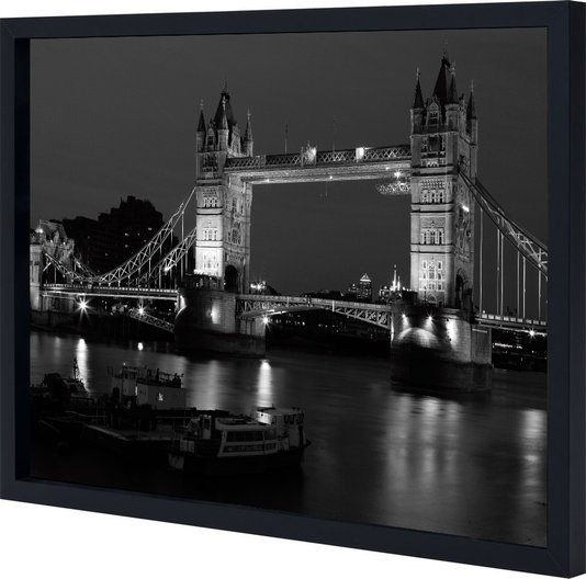 Quadro Imagem com Moldura e Vidro Londres London Bridge - Escolha o Tamanho