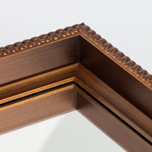Bandeja Espelhada Decorativa Hexagonal Cobre com Pés Metálicos