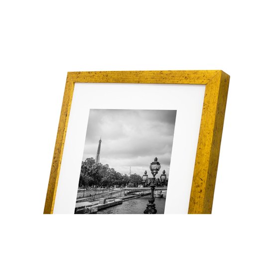 Quadro Decor com Moldura Dourada Torre Eiffel, Paris 30x40cm