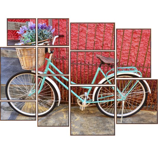 Conjunto de Quadros Bicicleta por Dorival Moreira 150x110 cm
