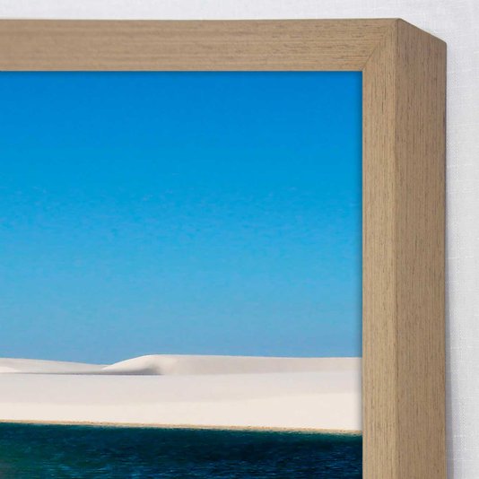 Conjunto de Quadros Lagoa em Dunas 210x100 cm Kit com 3 Quadros