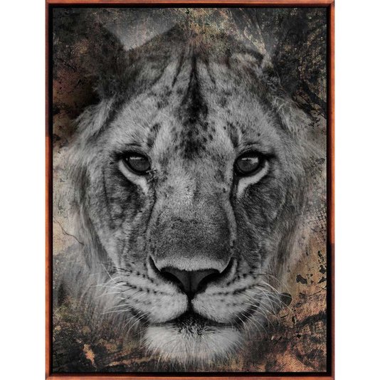 Conjunto Tela Canvas Animais em Preto e Branco Kit com 3 Quadros