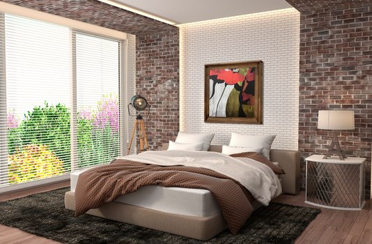 Quadro Decorativo Grande Tela Floral com Moldura Rústica 90x90cm