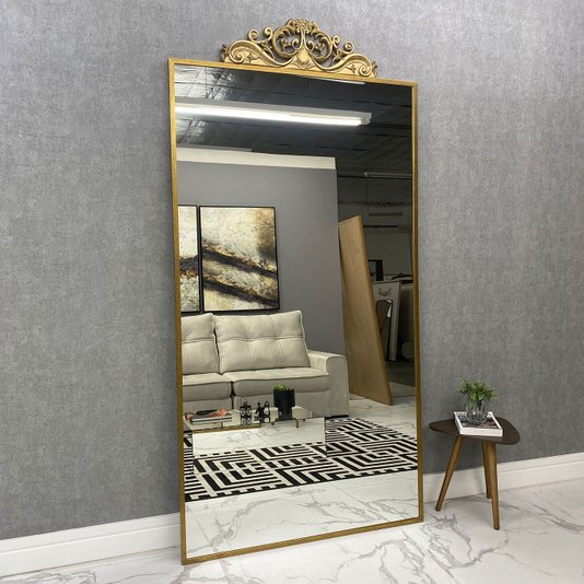 Espelho Clássico Decorativo Dourado - O Toque de Luxo que Seu Ambiente Precisa