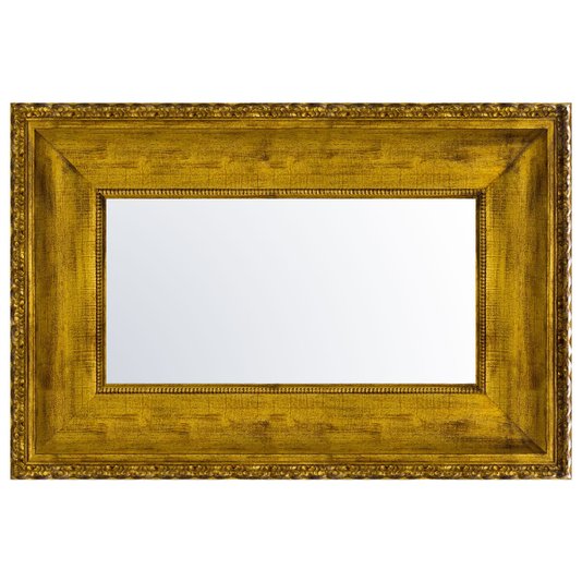 Espelho com Moldura Grande Ouro Envelhecido 150x250 cm