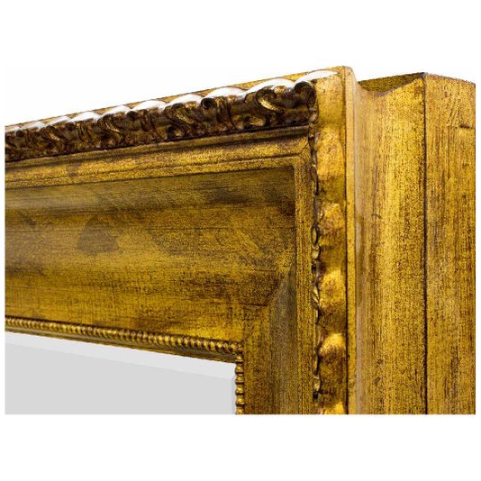 Espelho com Moldura Grande Ouro Envelhecido 150x250 cm