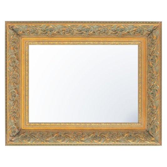 Espelho Cristal Decor com Moldura em Dourado Envelhecido