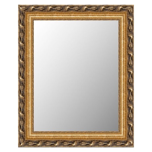 Espelho Cristal Decorativo com Moldura Clássica Dourada