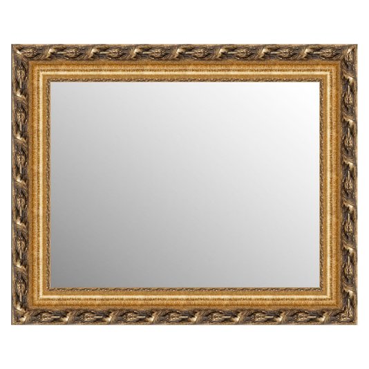 Espelho Cristal Decorativo com Moldura Clássica Dourada