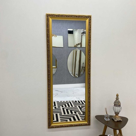 Espelho Cristal Decorativo Moderno na Cor Ouro - DPAD0311