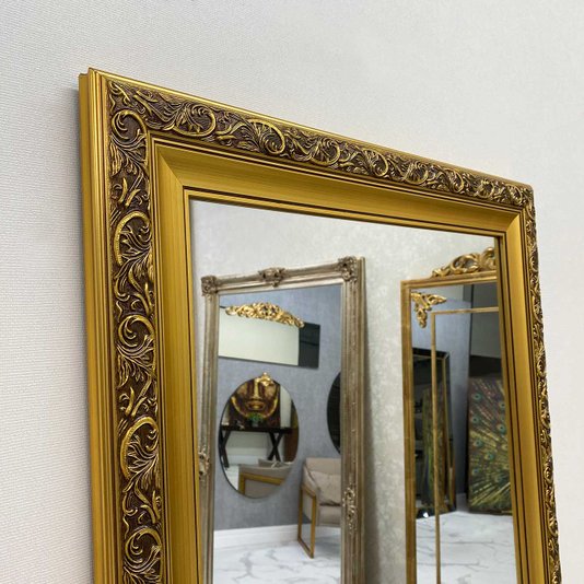 Espelho Cristal Decorativo Moderno na Cor Ouro - DPAD0311