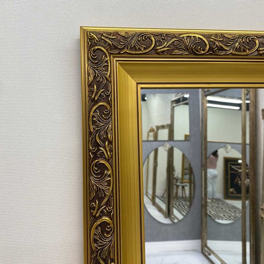 Espelho Cristal Decorativo Moderno na Cor Ouro - DPAD0311