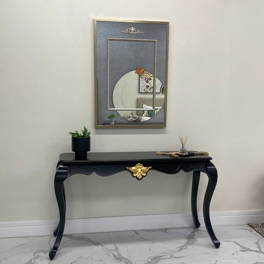 Espelho Decorativo Clássico com Moldura e Apliques Pratas