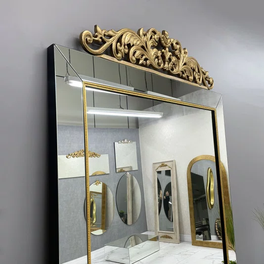 Espelho Decorativo Clássico Grande com Moldura Espelhada: Elegância em Destaque