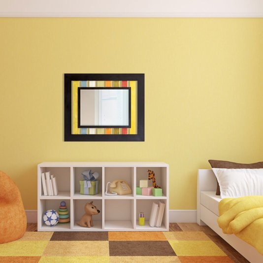 Espelho Decorativo com Moldura em Várias Cores Rústico sem Bisotê 100x160 cm
