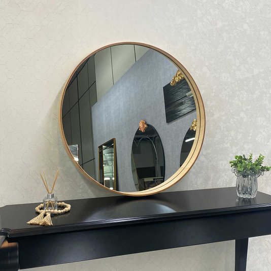 Espelho Decorativo Redondo para Lavabo, Hall de Entrada - Elegância e Charme para sua Decoração