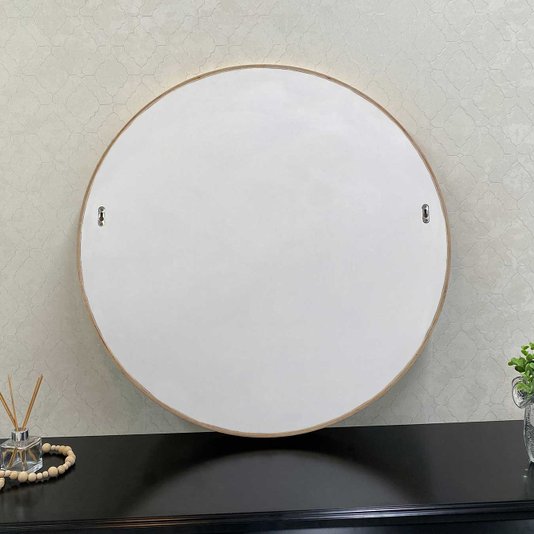Espelho Decorativo Redondo para Lavabo, Hall de Entrada - Elegância e Charme para sua Decoração