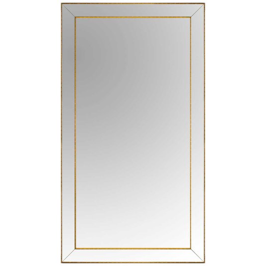 Espelho Moderno Clássico de Chão Dourado com Moldura de Espelho 120x220 cm
