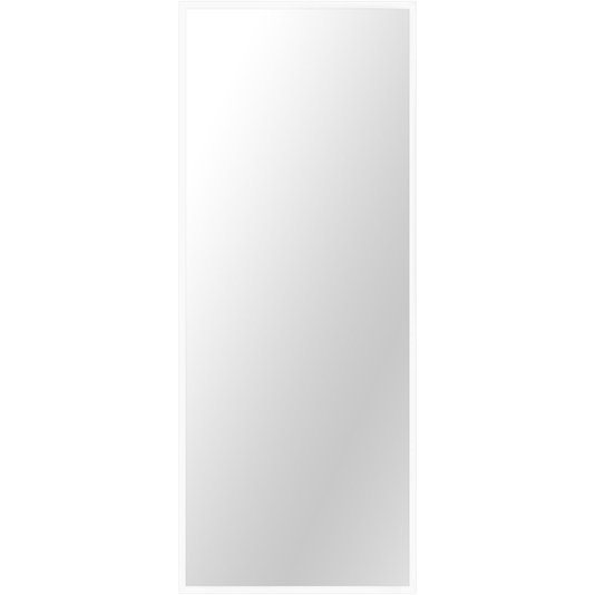 Espelho Moderno Decorativo com Moldura Branca sem Bisotê