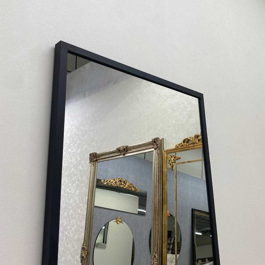 Espelho Moderno Decorativo com Moldura Preta sem Bisotê - Escolha o Tamanho