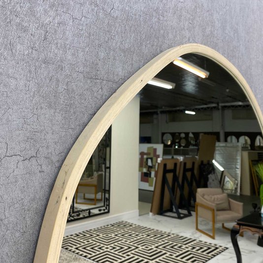 Espelho Orgânico com Moldura em Madeira Marupá: Beleza Natural para sua Casa