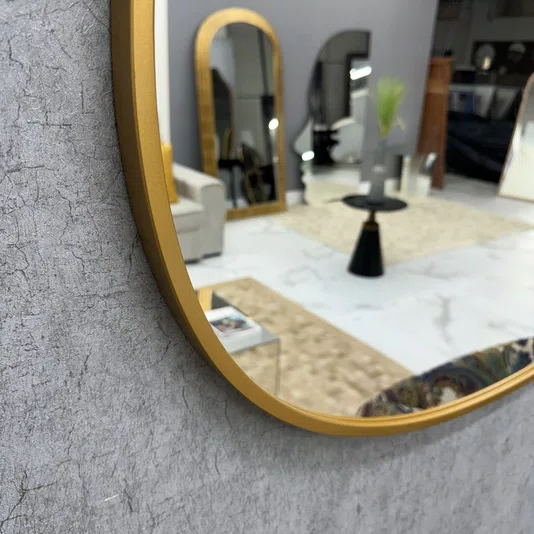 Espelho Orgânico com Moldura Laqueada Premium - Design Sustentável e Elegante