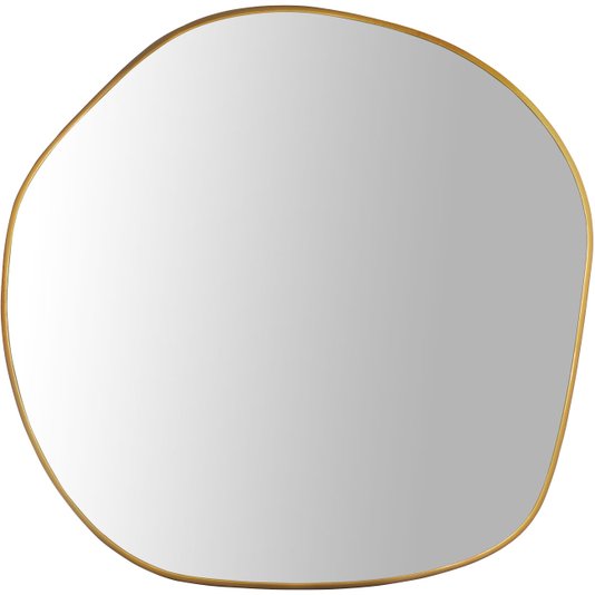 Espelho Orgânico Grande Dourado Brinde Especial Personalizado