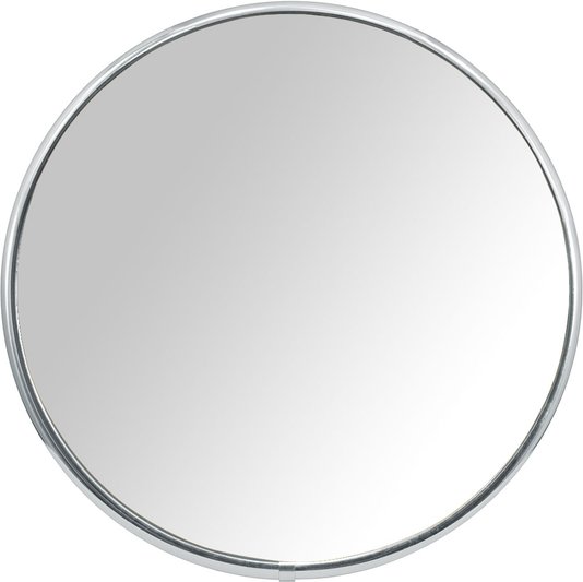 Espelho Redondo com Moldura Alumínio Incolor Brilho
