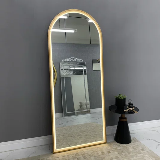 Espelho Solaris Formato Janela Com LED COB Frontal e Moldura Laqueada Premium