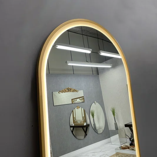 Espelho Solaris Formato Janela Com LED COB Frontal e Moldura Laqueada Premium