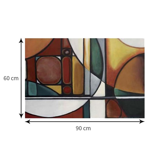 Gravura para Quadros Abstrata 90x60cm DPCR106