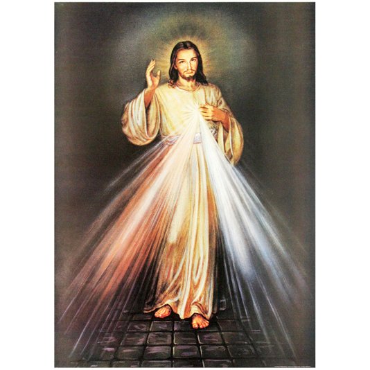 Gravura para Quadros Jesus Cristo Raio Religioso 50x70cm