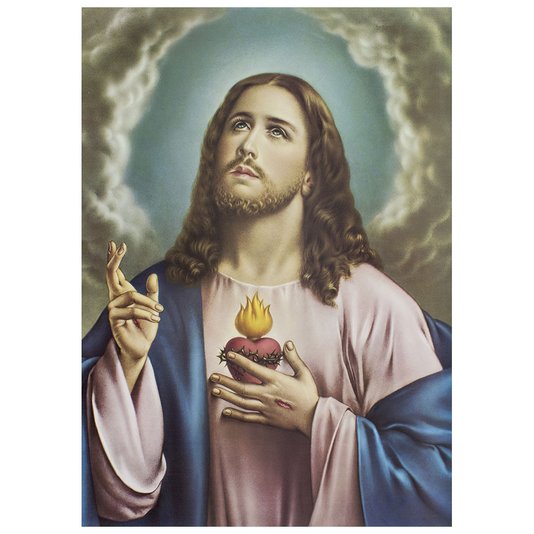 Gravura para Quadros Sagrado Coração de Jesus 50x70cm