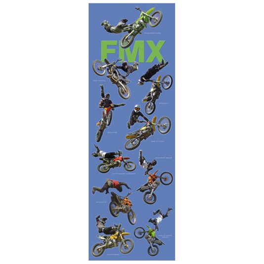 Gravura Poster para Quadros Motocross Freestyle FMX 30x90cm