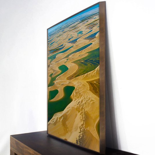 Kit 2 Quadros Decorativos Paisagem Mar Areia 125x90 cm