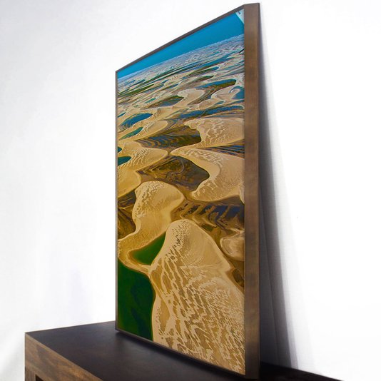 Kit 2 Quadros Decorativos Paisagem Mar Areia 125x90 cm