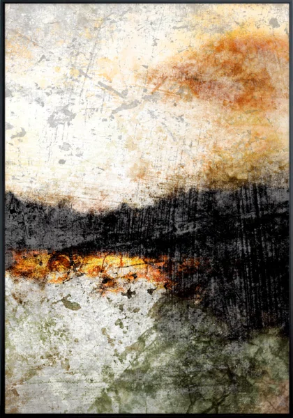 Kit de Quadros Arte Abstrata Estilo Industrial Moderno 90x120cm Cada Quadro