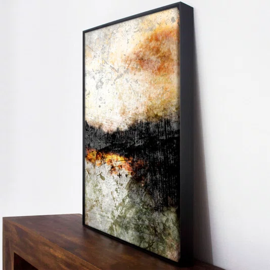 Kit de Quadros Arte Abstrata Estilo Industrial Moderno 90x120cm Cada Quadro
